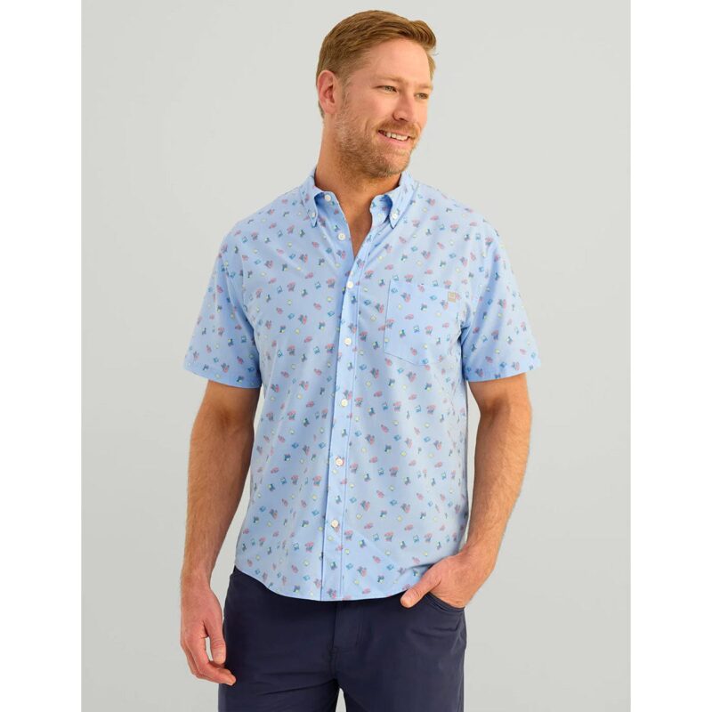 HUK Men's Kona Printed Short Sleeve Shirt - Image 3